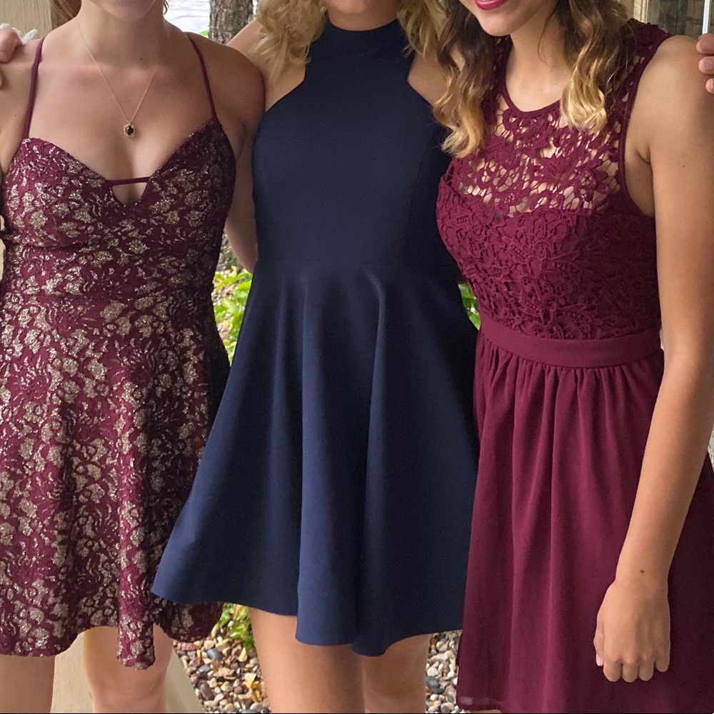 Navy blue windsor’s homecoming dress